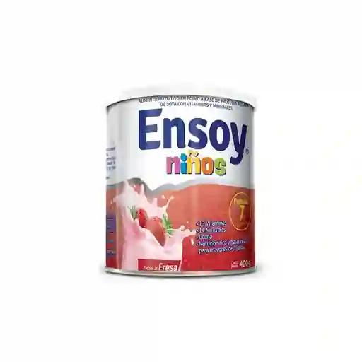 Ensoy Alimento Lácteo Niños Sabor Fresa Tarro 400 g