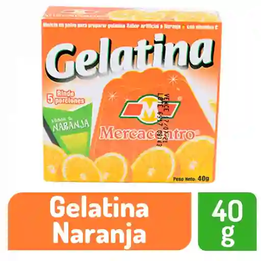 Mercacentro Gelatina Naranja