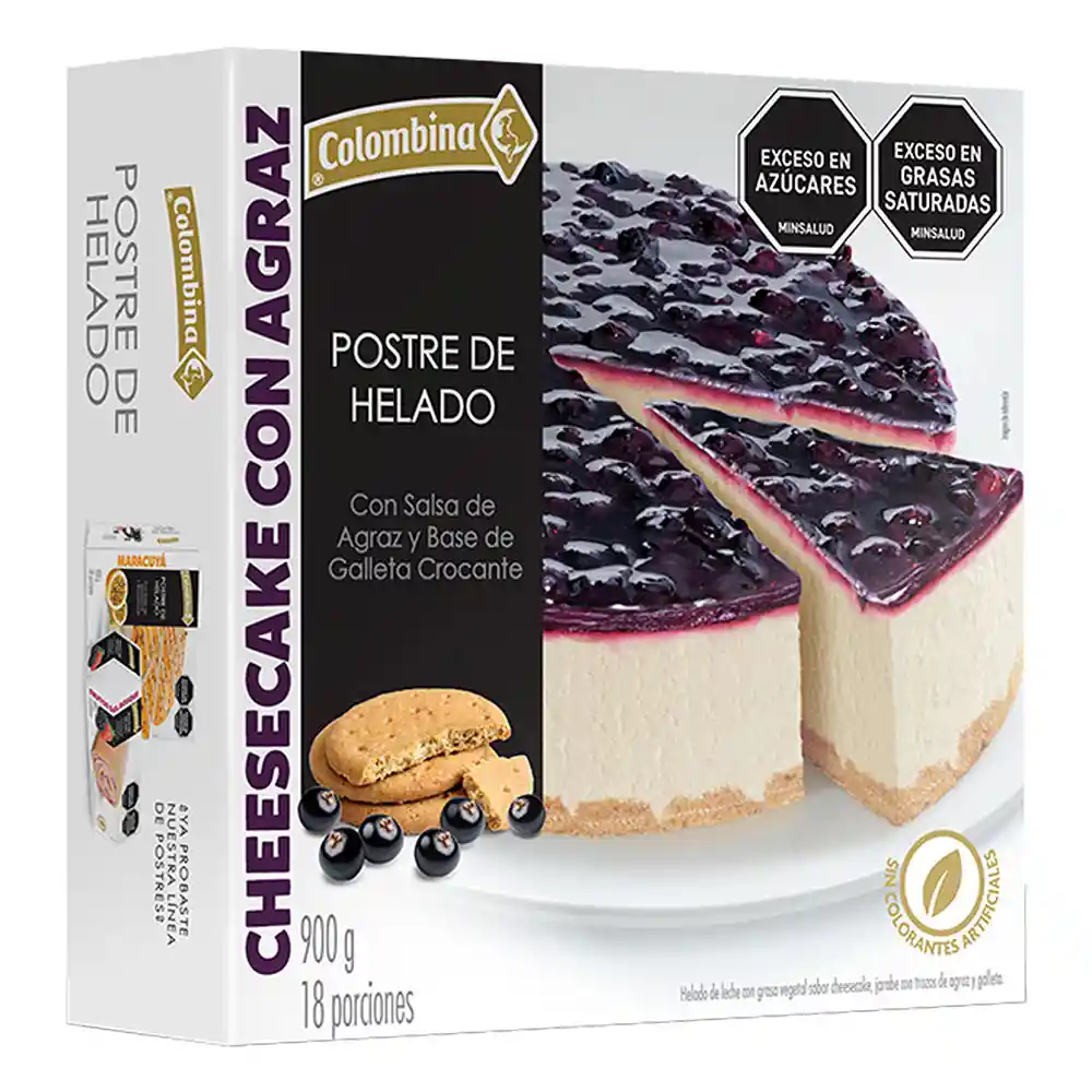 Colombina Postre de Helado Cheesecake con Agraz