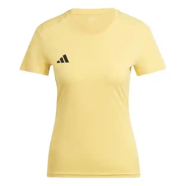 Adidas Camiseta Adizero e Tee Amarillo Para Mujer Talla M