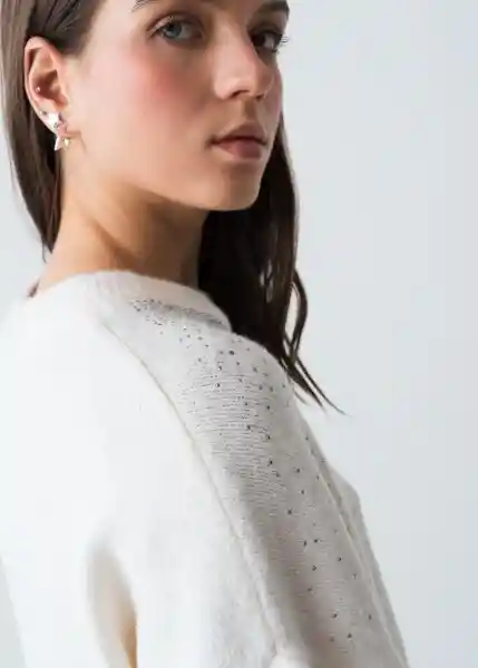 Suéter Tejido Mujer Crudo Puro Claro Talla M 583G087 Naf Naf