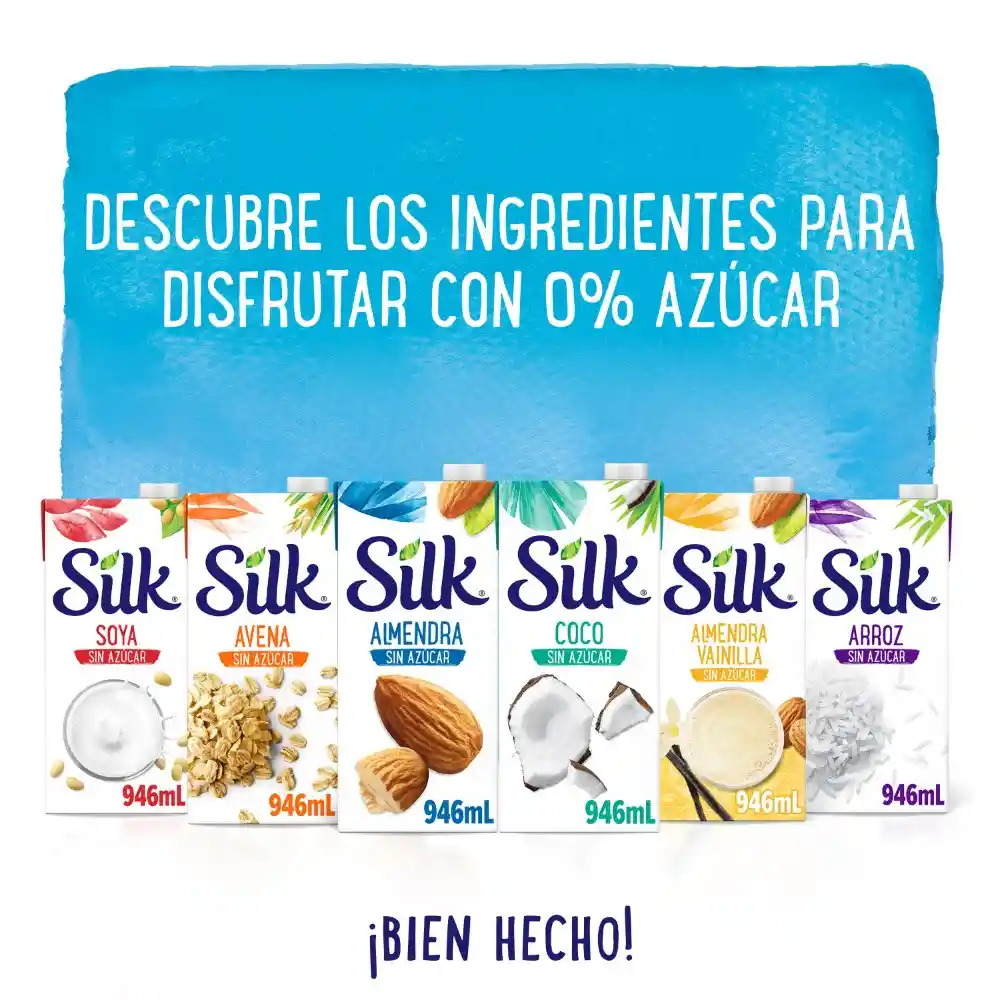 Silk Alimento Líquido de Avena sin Azúcar