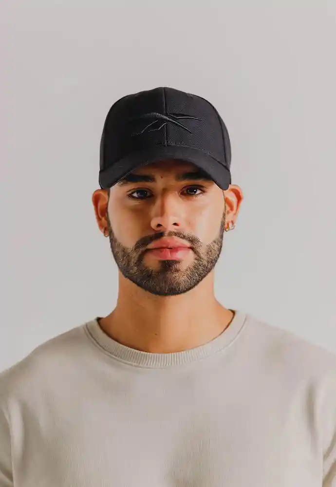 Gorra Basica Unisex Con Logo Unica-negro