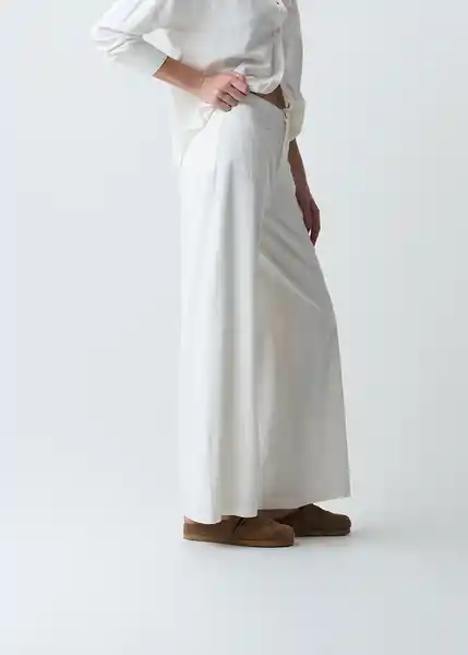 Pantalón Maia Mujer Crudo Puro Claro Talla 6 433G371 Naf Naf