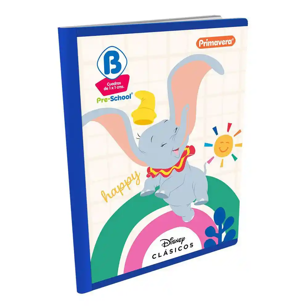Cuaderno Cuadriculado 100 Hojas Cosido Primavera