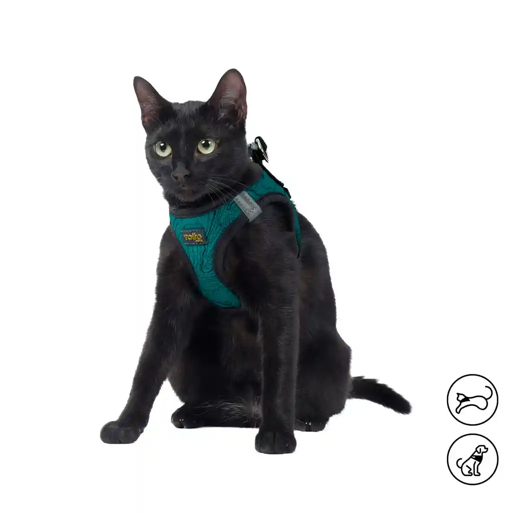 Arnés Pechera Para Perro-gato Toby Xs Verde