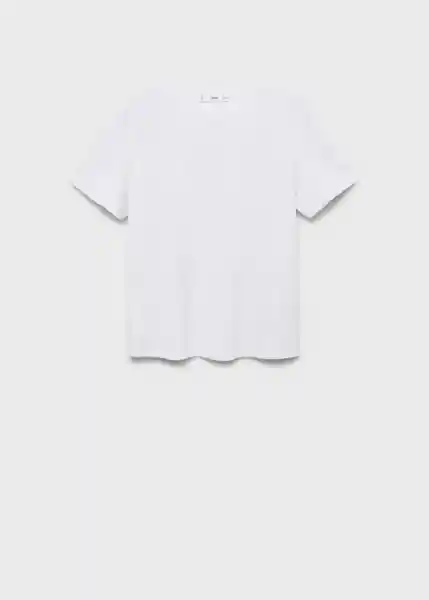 Camiseta Rita Blanco Talla L Mujer Mango