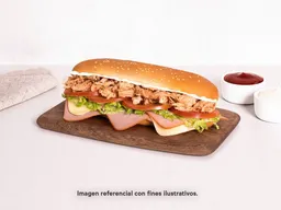 Sandwich Pollo Desmechado