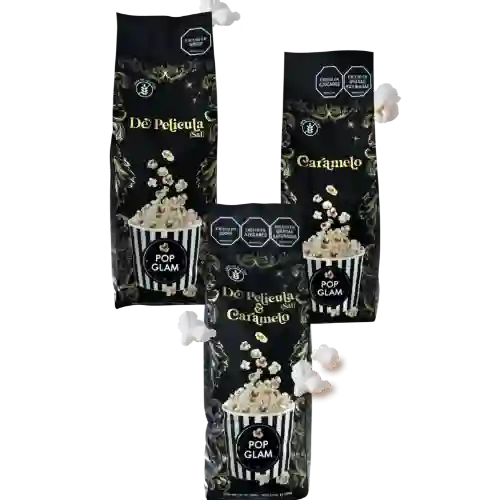 Pack Crispetas Sal, Caramelo Mix 225gr