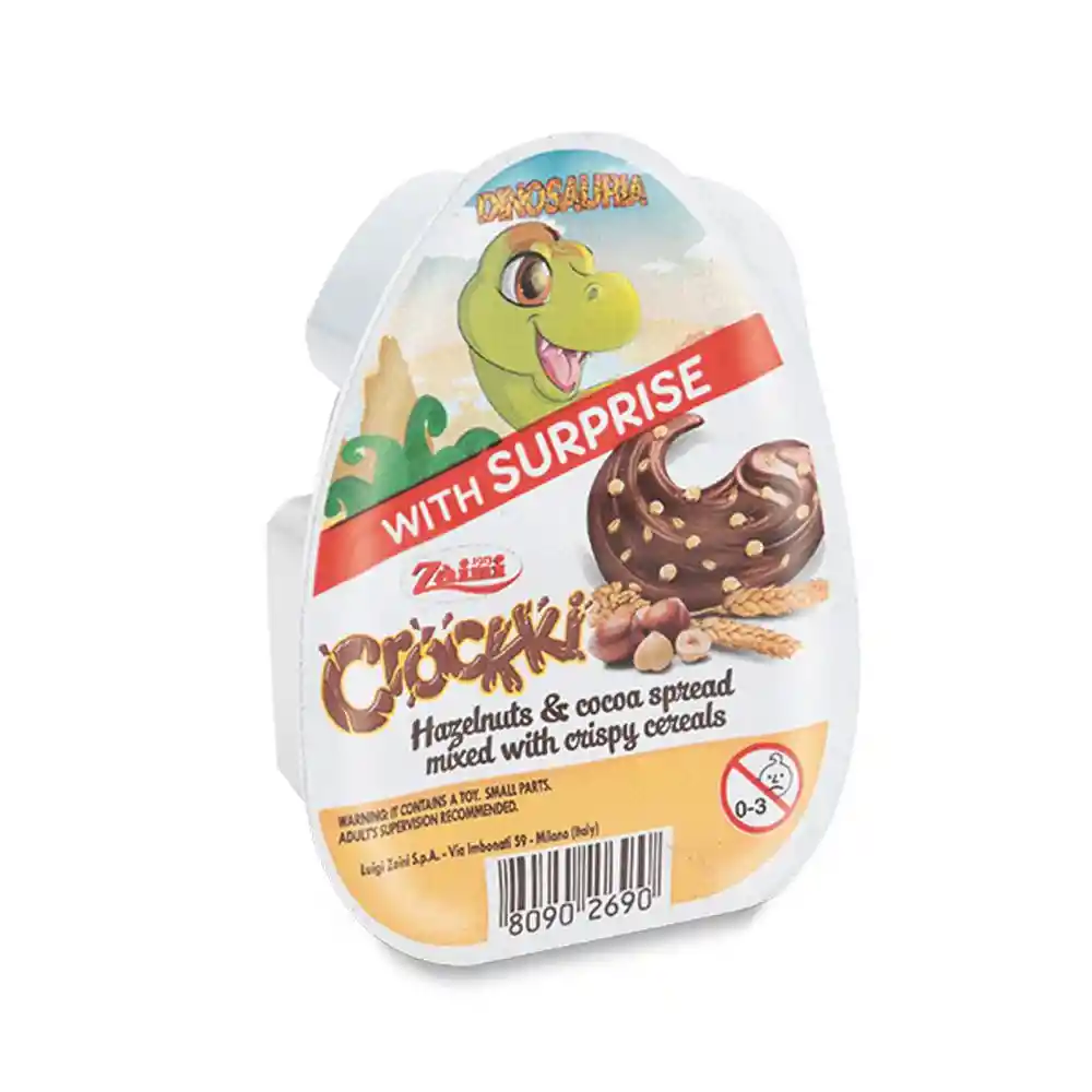 Crockki Crema Untable Chocolate con Avellana Dinosaurio Zaini