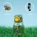 Vaso Plástico Correa Hombro Jurassic Verde Oscuro 600 mL Miniso