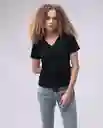  Camiseta Mujer Negro Talla L 600D002 AMERICANINO 
