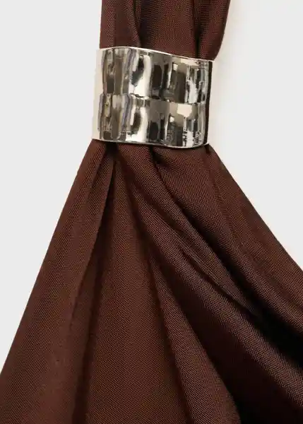 Top Alare Chocolate Talla S Mujer Mango