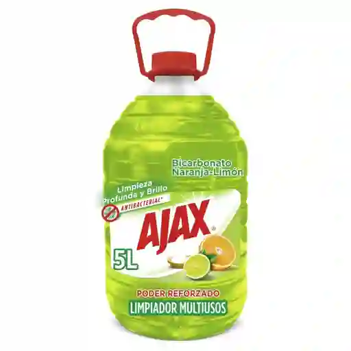 Limpia Pisos Ajax Bicarbonato Naranja Limon 5L