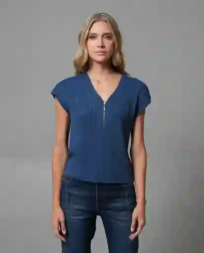 Camisa Mujer Azul Talla S 213G015_AZU194035 Rifle