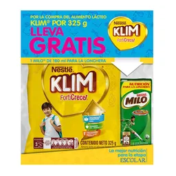 Nestlé Leche Klim Forticrece + Milo Líquido Activ Go