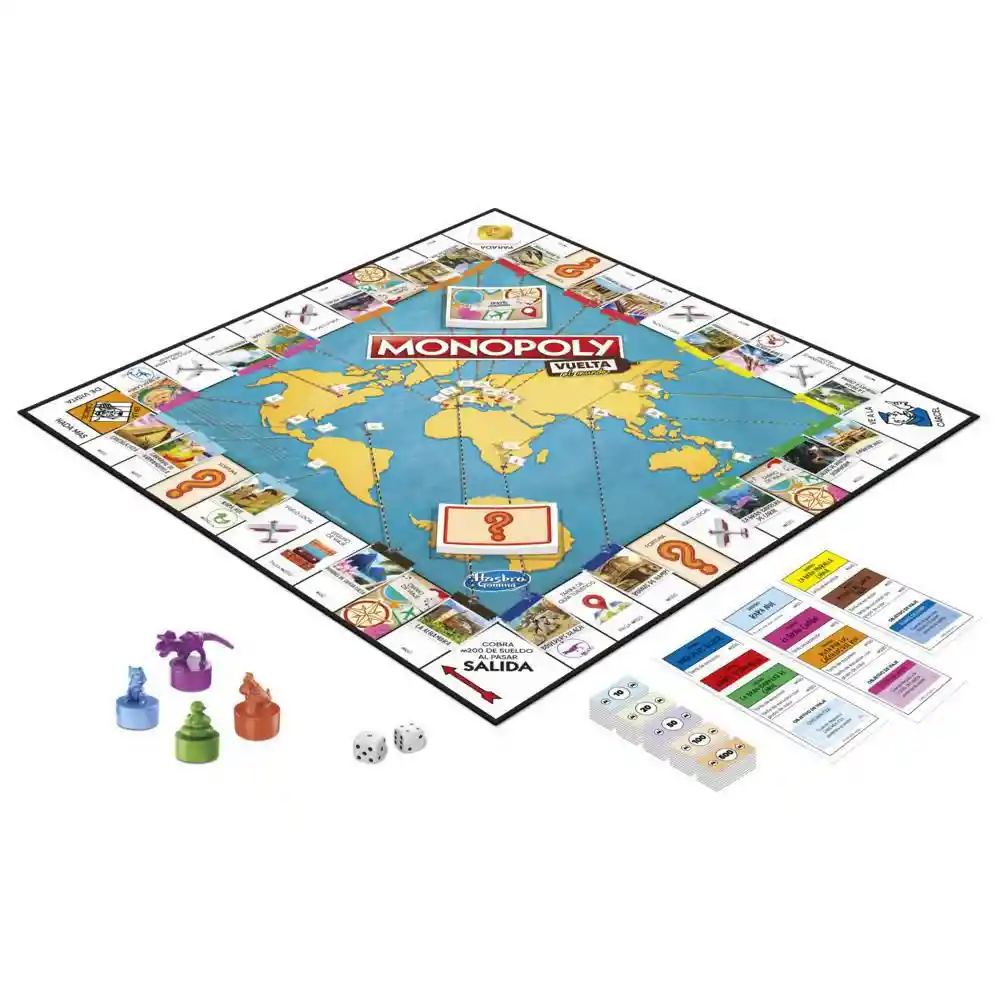 Monopoly Juego de Mesa Vuelta Al Mundo