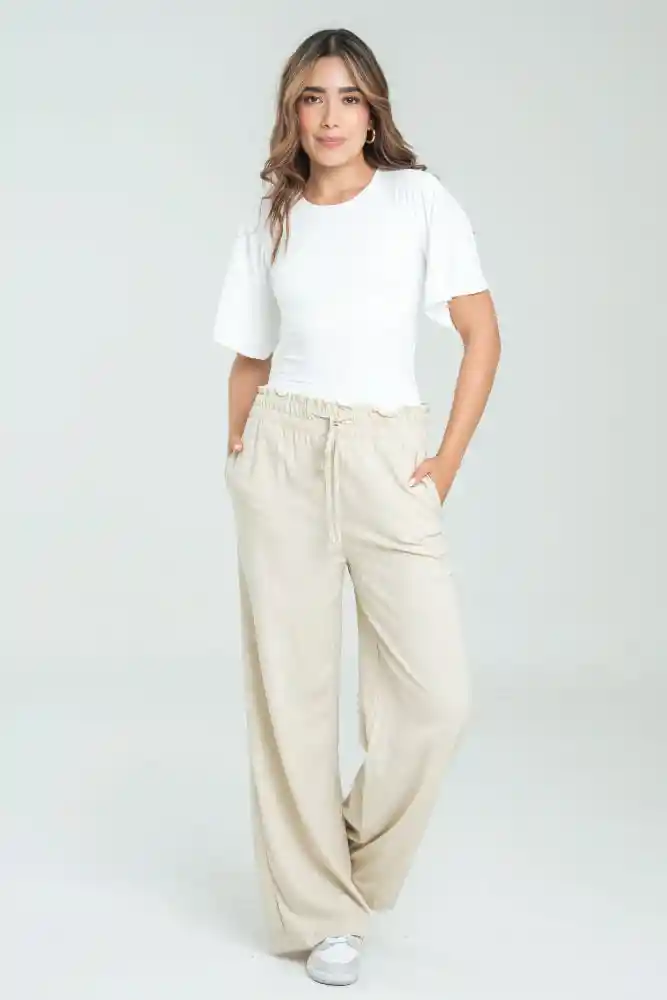 Pantalon Ancho Lino