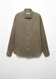 Camisa Avispa Khaki Talla S Hombre Mango