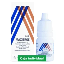 Maxitrol Solución Oftálmica (0.1 % / 3.500 UI / 6.000 UI)