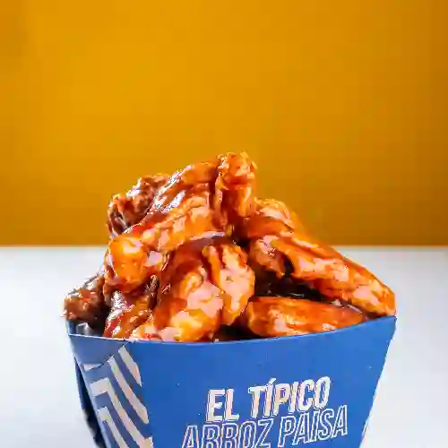 Alitas de Pollo X4 Piezas con Papa