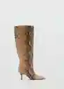 Botas Chili Beige Talla 39 Mujer Mango