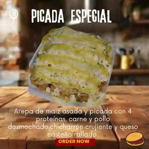 Arepa Picada 4 Proteínas