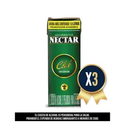 Nectar Club Sin Azucar Tetra 1500 Ml Combo X 3