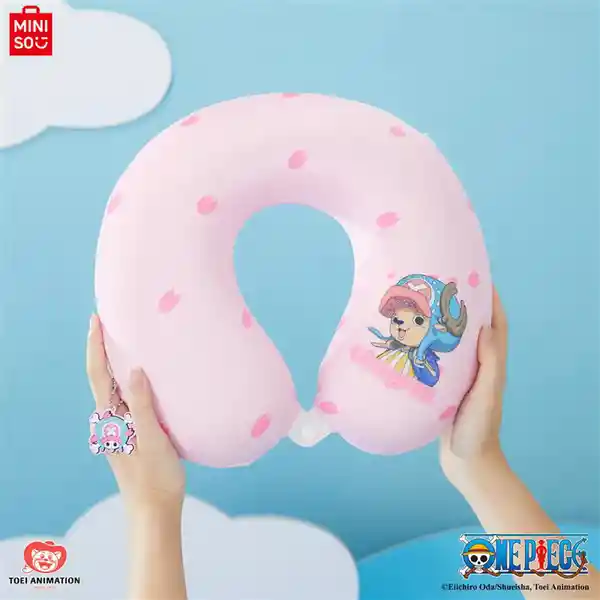 Almohada de Viaje Para el Cuello Chopper One Piece Rosa Miniso