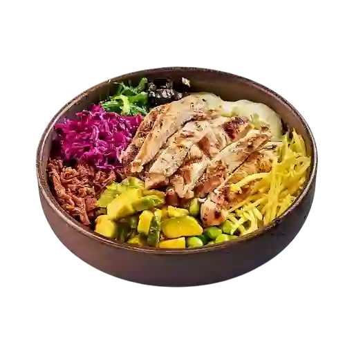 Pollo poke bowl