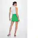 Falda Thalia Verde Talla M Mujer Mango