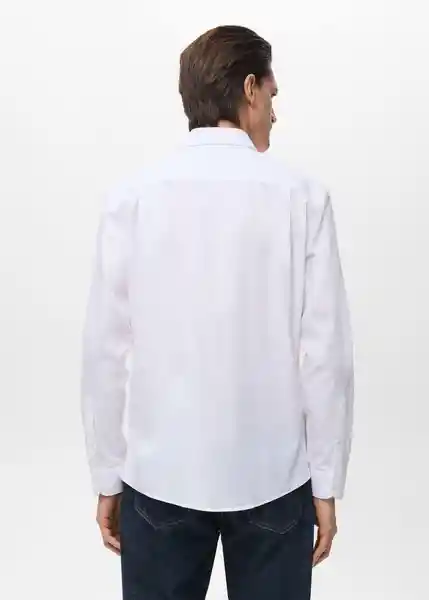 Camisa Play Blanco Talla S Hombre Mango