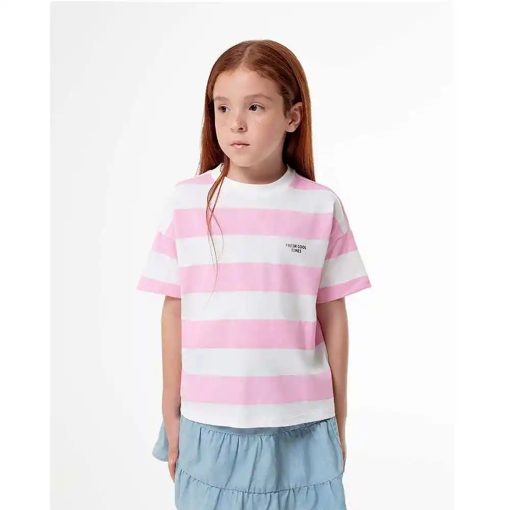 Camisetas en Algodon Kids Femenino Lendy Kd Gef Talla 6