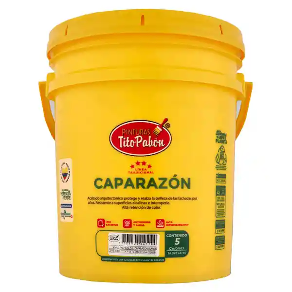 Tito Pabón Vinilo Fachada Caparazón Blanco