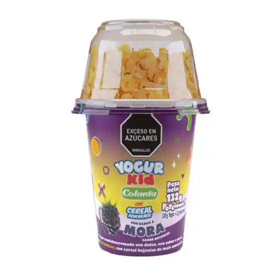 Colanta Yogur Kid Sabor a Mora Con Cereal Azucarado