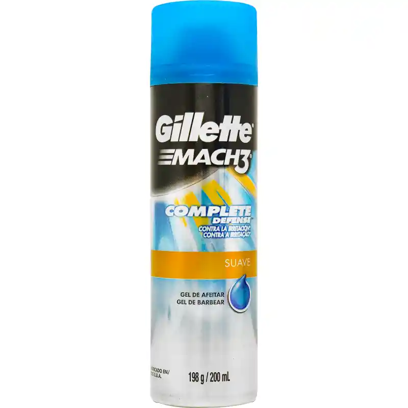 Gillette Gel de Afeitar Para Barba Mach3 Suave