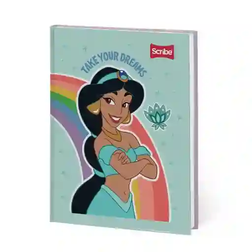 Scribe Cuaderno Cosido Pasta Dura Princesas 100 Hojas Rayado