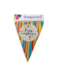 Sempertex Banderola Multicolor Feliz Cumpleaños