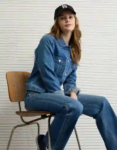 Chaqueta Mujer Azul Talla X-Small 3711540 American Eagle