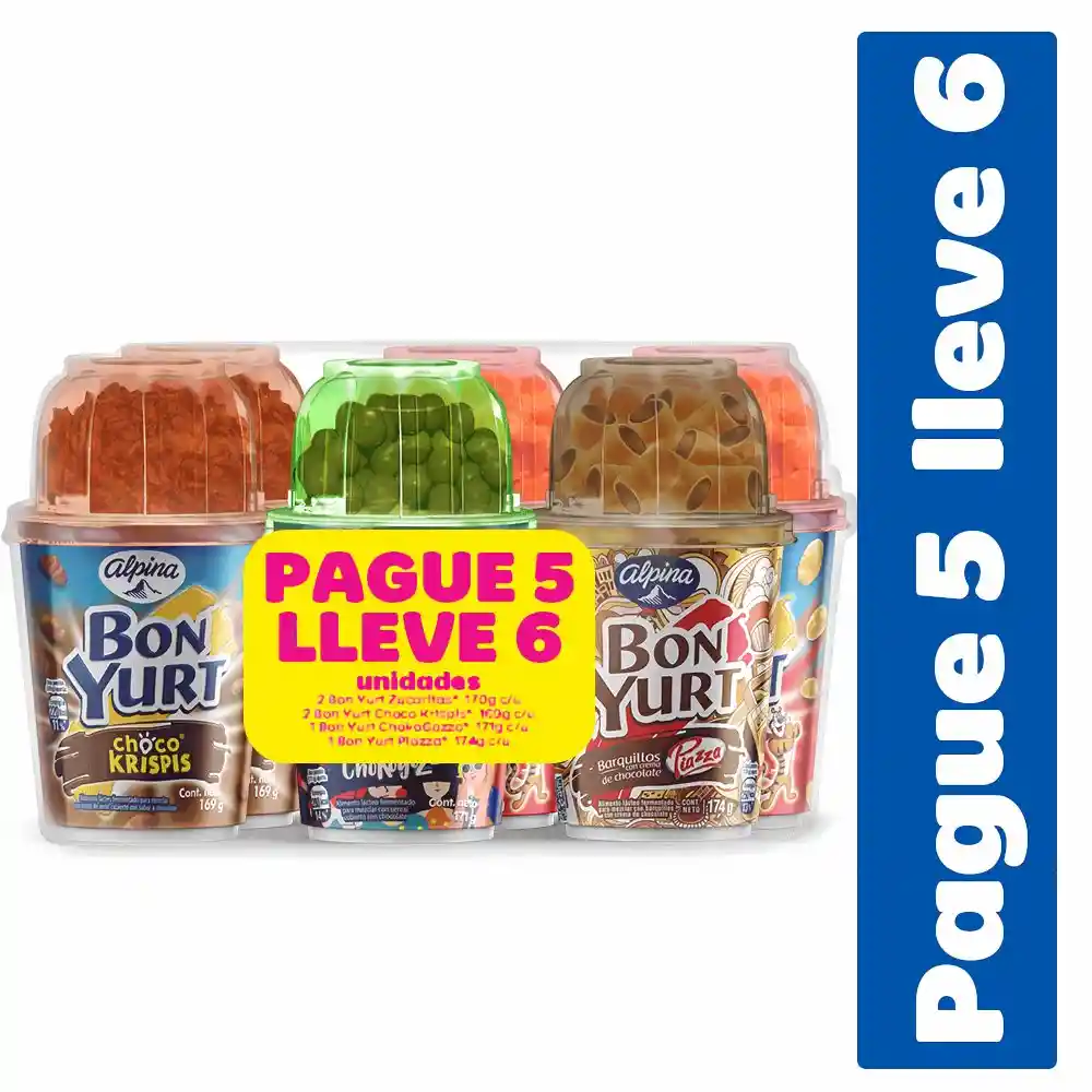 Promoción Bon Yurt Multisabor 5x6 Gratis ChocoKrispis x1