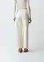 Pantalón Macarena Mujer Crudo Vainilla Claro Talla 10 433G359 Naf Naf