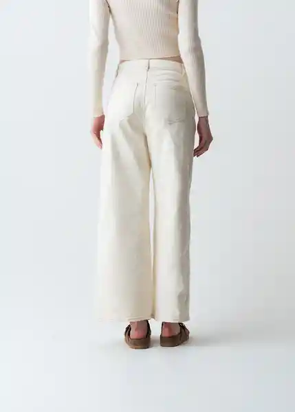 Pantalón Macarena Mujer Crudo Vainilla Claro Talla 10 433G359 Naf Naf