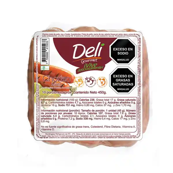 Deli Gourmet Chorizo