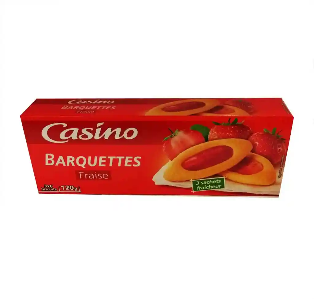 Casino Galletas Barquettes de Fresa