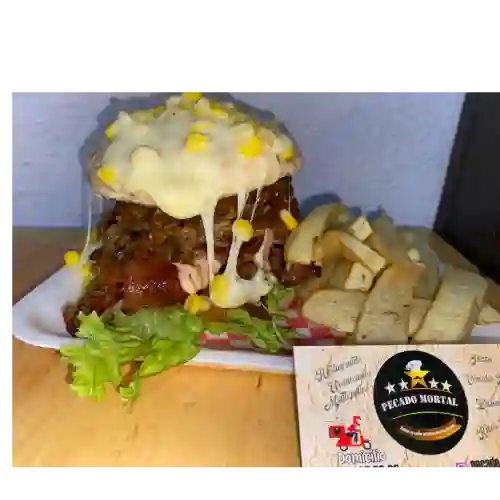 Hamburguesa Mechas Locas (de la Casa)