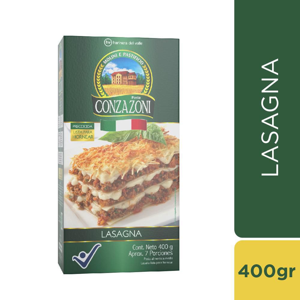 Pasta para Lasaña Conzazoni 400 g
