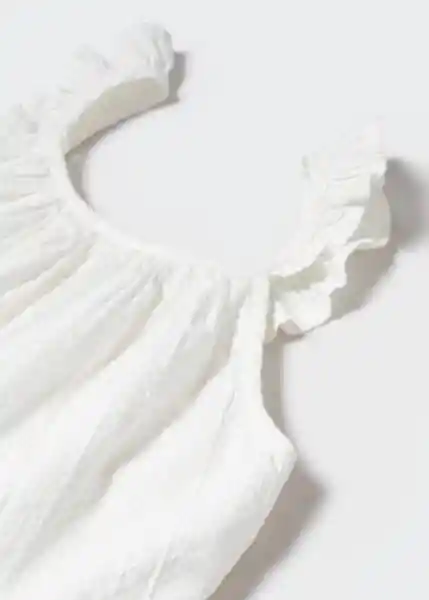 Vestido Stella Blanco Talla 14 Niña Mango