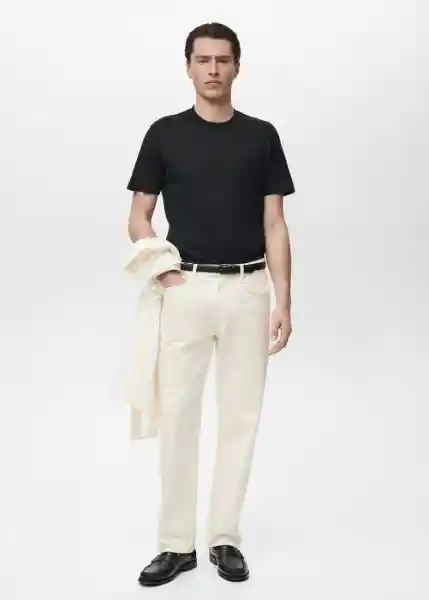 Camiseta Cherlo Negro Talla XS Hombre Mango