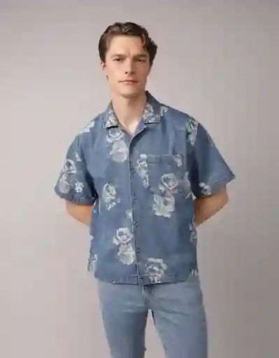 Camisa Hombre Multicolor Talla Medium 2902459 American Eagle