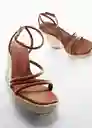 Sandalias Eula 1 Cuero Talla 38 Mujer Mango